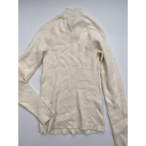 Anne Klein Sweater Top XS White Mock Buttons‎ - Picture 3 of 7
